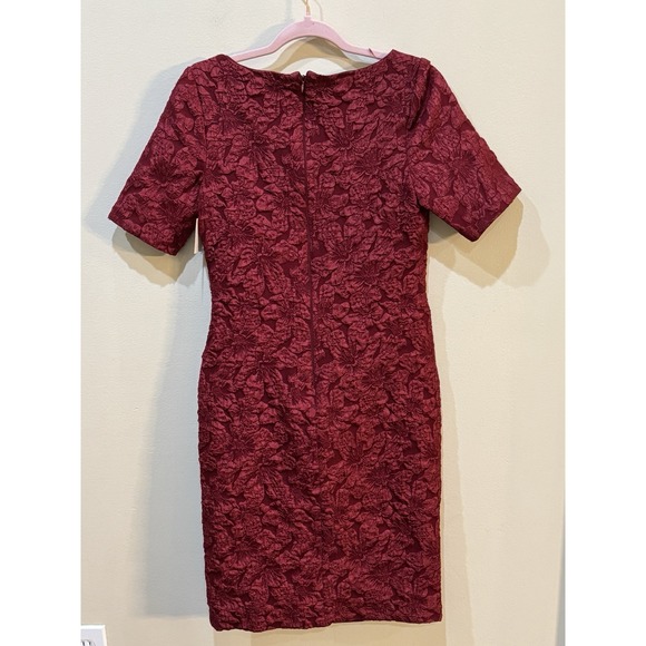 JS Collections Women's Gianna Knee Length Dress In Red‎ Size 4 Wedding Cocktail - Picture 5 of 10